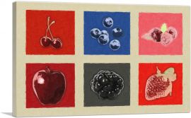 Modern Fruits and Their Colors-1-Panel-18x12x1.5 Thick