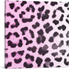 Modern Pink Cheetah Pattern-1-Panel-12x12x1.5 Thick