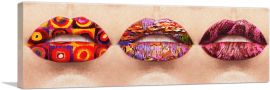 Modern Fine Art Lips-1-Panel-36x12x1.5 Thick
