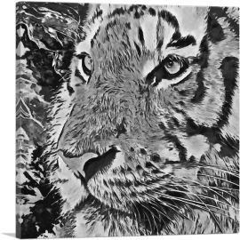 Tiger Paint Home decor-1-Panel-12x12x1.5 Thick