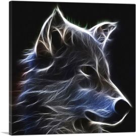 Fractal Wolf-1-Panel-12x12x1.5 Thick