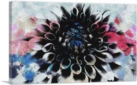 Blue Red Flower Home decor-1-Panel-26x18x1.5 Thick