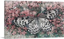 Asian Style Butterfly Painting Home decor-1-Panel-12x8x.75 Thick