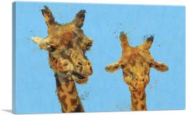 Giraffes Home decor-1-Panel-40x26x1.5 Thick