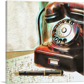 Painted Telephone Home decor