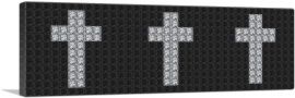 Jewel Christian Church Crosses Pixel-1-Panel-60x20x1.5 Thick