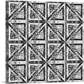 Modern Contemporary Jewel Pixel-1-Panel-12x12x1.5 Thick