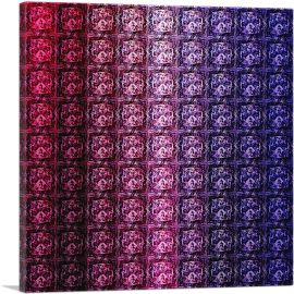 Purple Color Grid Jewel Pixel-1-Panel-36x36x1.5 Thick