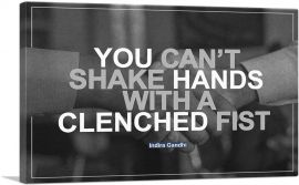 Can’t Shake Hands with Clenched Fist Peace-1-Panel-40x26x1.5 Thick