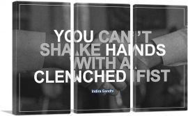 Can’t Shake Hands with Clenched Fist Peace-3-Panels-60x40x1.5 Thick