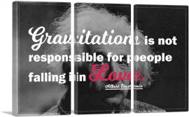 Gravitation Is Not Responsible for Love-3-Panels-90x60x1.5 Thick