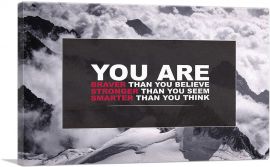 You Are Braver Stronger Smarter Motivational-1-Panel-60x40x1.5 Thick