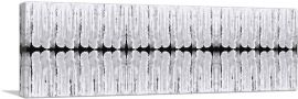 Black Spine on White Panoramic-1-Panel-48x16x1.5 Thick