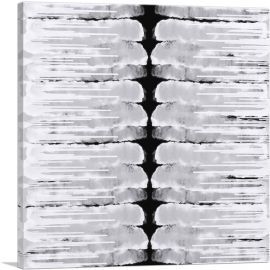Black Spine on White Square-1-Panel-36x36x1.5 Thick