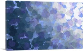 Blue Purple Navy Spots Modern Rectangle