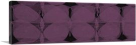 Dark Pink Butterflies on Black Modern-1-Panel-60x20x1.5 Thick