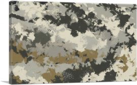 Olive Gray Tan Black Modern Rectangle-1-Panel-40x26x1.5 Thick