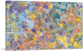 Baby Blue Yellow Purple Rectangle-1-Panel-12x8x.75 Thick