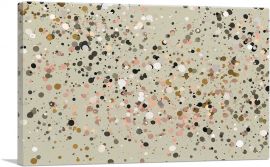 Olive Pink Green White Spots Modern-1-Panel-40x26x1.5 Thick