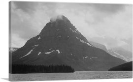 High, Lone Mountain Peak - Two Medicine Lake - Glacier National Park - Montana-1-Panel-12x8x.75 Thick
