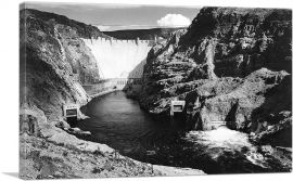 Hoover Dam (Formerly Boulder Dam) from Across the Colorado River  - Nevada-1-Panel-26x18x1.5 Thick