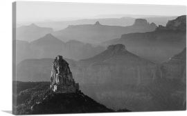View With Rock Formation - Grand Canyon National Park - Arizona-1-Panel-40x26x1.5 Thick
