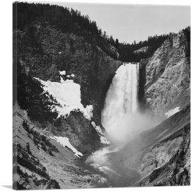 Yellowstone Falls - Yellowstone - Wyoming-1-Panel-18x18x1.5 Thick