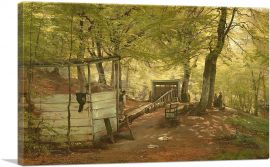 Skittle-Alley In Saeby Forest Spring Morning 1882-1-Panel-40x26x1.5 Thick