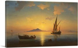 The Bay of Naples 1841-1-Panel-12x8x.75 Thick