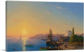 View of Constantinople and the Bosphorus 1856-1-Panel-18x12x1.5 Thick