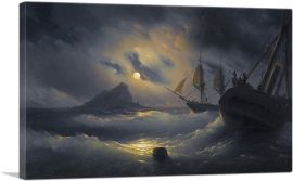 Gibraltar by Night 1844-1-Panel-18x12x1.5 Thick
