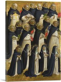 Fiesole San Domenico Altarpiece Dominican Blessed 1423-1-Panel-26x18x1.5 Thick