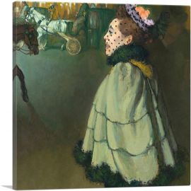 Woman At The Champs-Elysees By Night 1889-1-Panel-26x26x.75 Thick