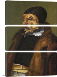 The Lawyer - Possibly Ulrich Zasius 1566-3-Panels-60x40x1.5 Thick