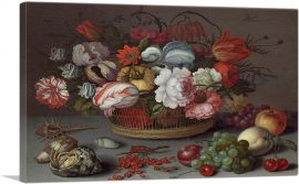 Basket of Flowers 1622-1-Panel-26x18x1.5 Thick