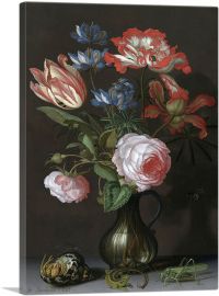 Flowers with Grasshopper 1630-1-Panel-40x26x1.5 Thick