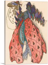 Costume Design For Potiphar's Wife In The Legend Of Joseph-1-Panel-18x12x1.5 Thick