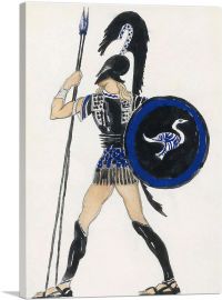 Costume Design For Hippolytus From Phedre-1-Panel-12x8x.75 Thick