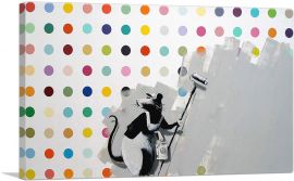 Rat Spots Banksy vs Hirst-1-Panel-12x8x.75 Thick