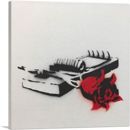 Rose in Mouse Trap-1-Panel-36x36x1.5 Thick