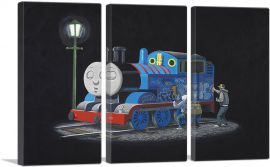 Thomas The Train Engine-3-Panels-90x60x1.5 Thick