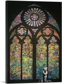 Graffiti Stained Glass-1-Panel-60x40x1.5 Thick