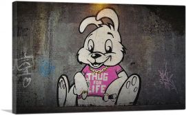Thug For Life Bunny-1-Panel-12x8x.75 Thick