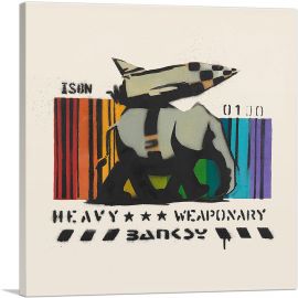 Heavy Weaponry Rocket Bomb Elephant-1-Panel-18x18x1.5 Thick