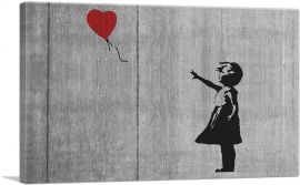Girl with a Balloon-1-Panel-40x26x1.5 Thick