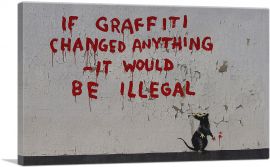 If Graffiti Changed Anything-1-Panel-18x12x1.5 Thick