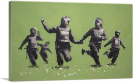Riot Police in The Field-1-Panel-26x18x1.5 Thick