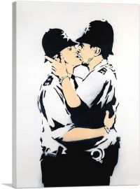 Gay Cops Kissing-1-Panel-40x26x1.5 Thick