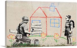Crayon House Foreclosure-1-Panel-18x12x1.5 Thick