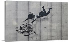Shop Till You Drop - Falling Shopper-1-Panel-12x8x.75 Thick